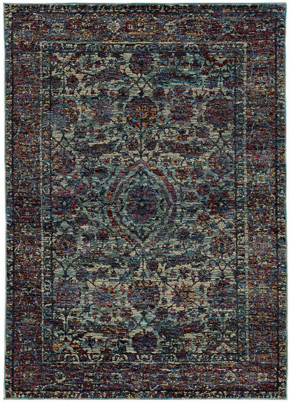 Oriental Weavers Sphinx Andorra 6846B Blue / Purple Area Rug