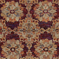 Oriental Weavers Sphinx Andorra 6883A Red / Gold Damask Area Rug