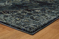 Oriental Weavers Sphinx Andorra 7135F Blue / Blue Vintage / Distressed Area Rug