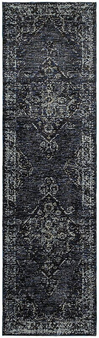 Oriental Weavers Sphinx Andorra 7135F Blue / Blue Vintage / Distressed Area Rug