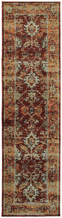 Oriental Weavers Sphinx Andorra 7154A Red / Gold Area Rug