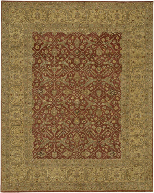 Chandra Angora Ang1405 Brown / Tan / Gold / Beige / Dusty Red Area Rug