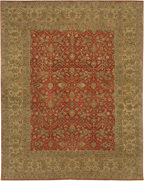 Chandra Angora Ang1407 Rust / Brown / Tan / Gold / Beige / Dusty Red Area Rug