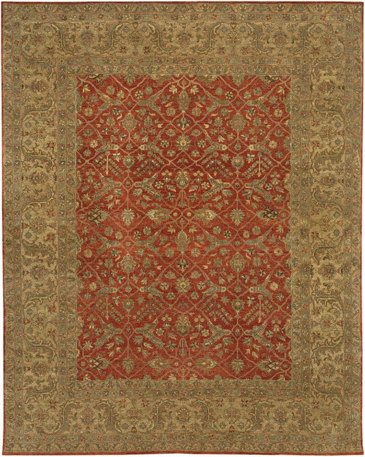 Chandra Angora Ang1407 Rust / Brown / Tan / Gold / Beige / Dusty Red Area Rug