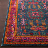 Surya Anika Ani-1005 Teal, Aqua, Dark Blue, Black Rugs.