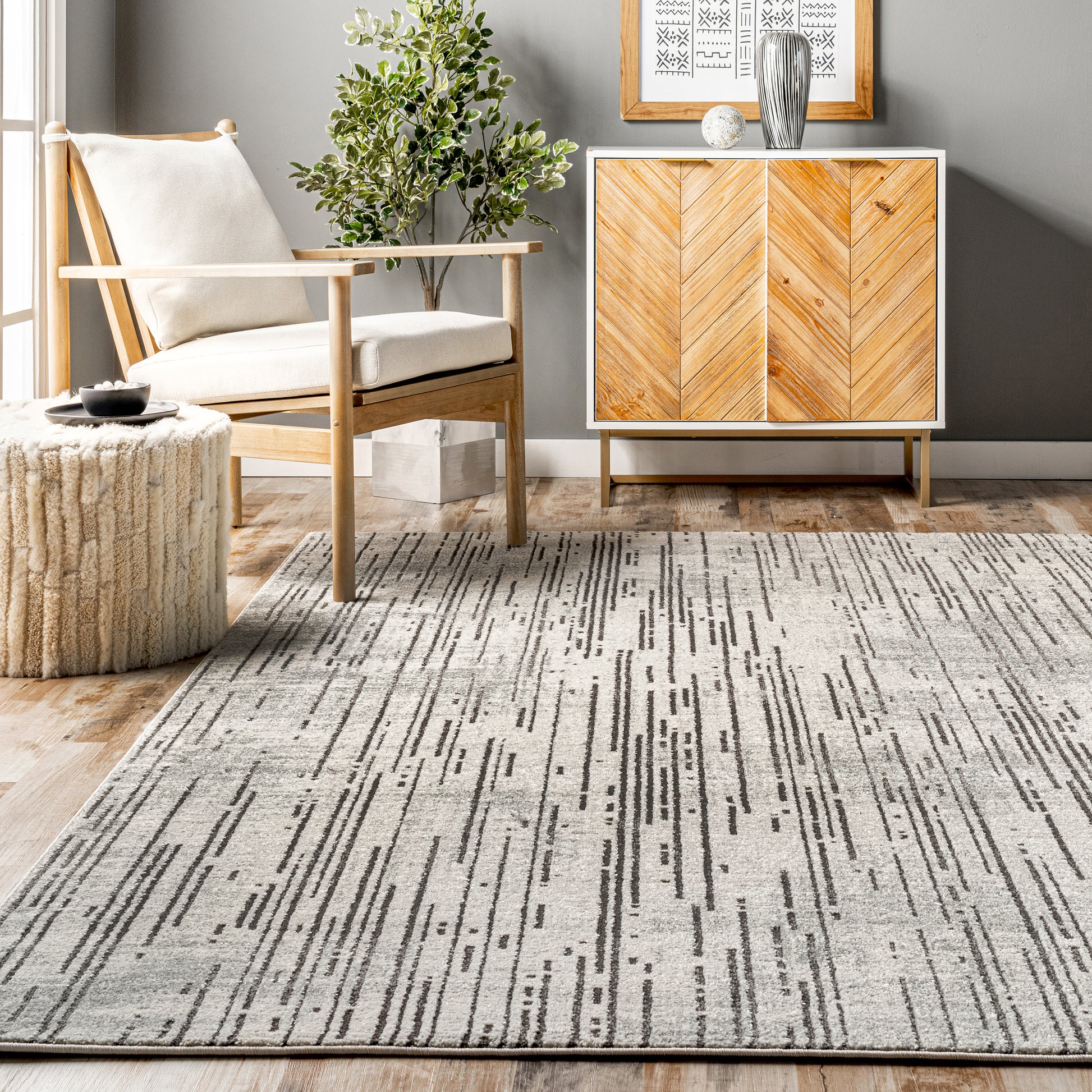 Nuloom Maddie Stripes Nma3242A Beige Area Rug