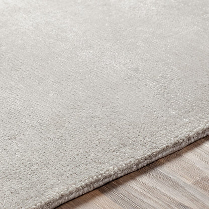 Surya Aspen Anp-2304 Medium Gray, White Solid Color Area Rug