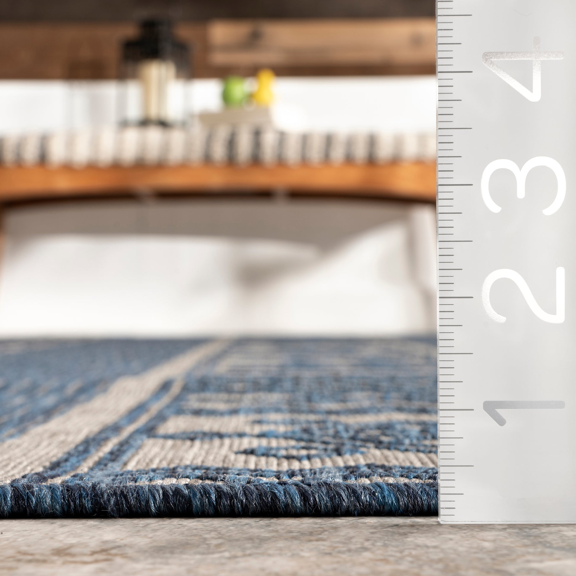 Nuloom Leigh Ethnic Stripes Nle1772A Blue Area Rug