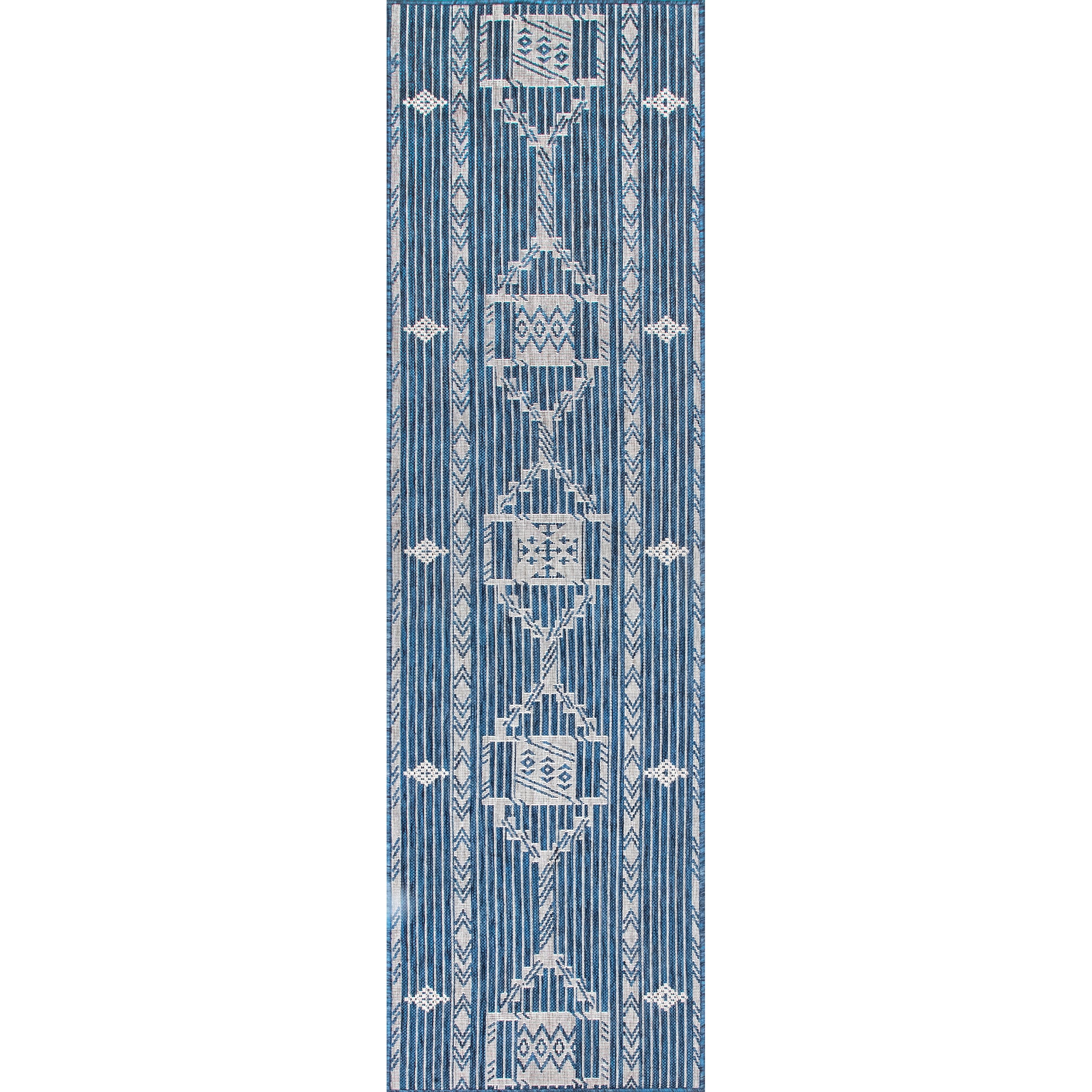 Nuloom Claudia Tribal Ncl1814B Blue Area Rug