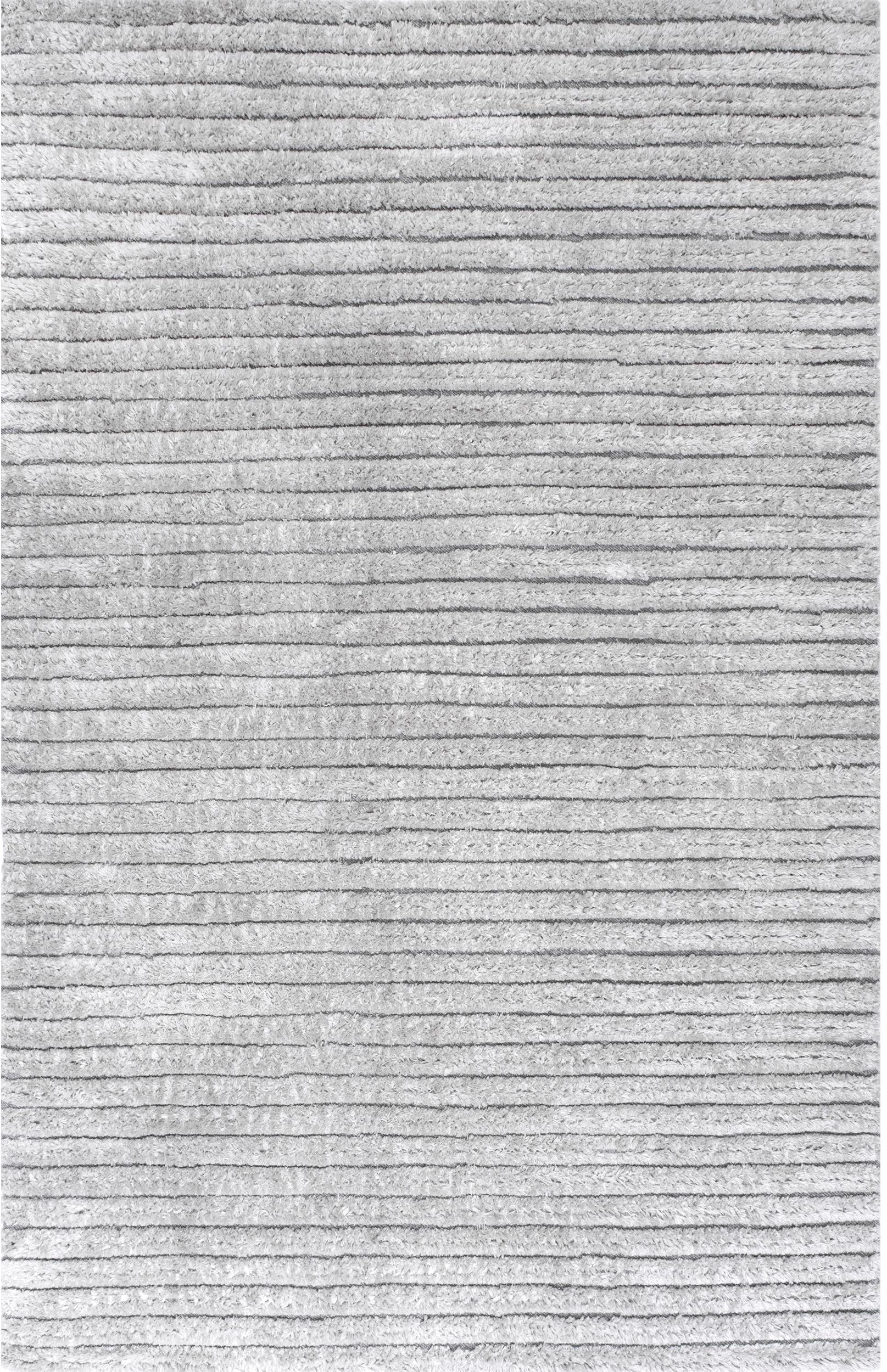 Nuloom Kora Stripes Nko2818A Gray Area Rug