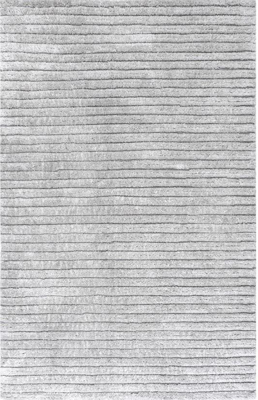 Nuloom Kora Stripes Nko2818A Gray Area Rug