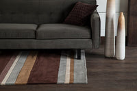 Chandra Antara ant-106 Brown Striped Area Rug