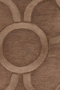 Chandra Antara ant-157 Brown Damask Area Rug