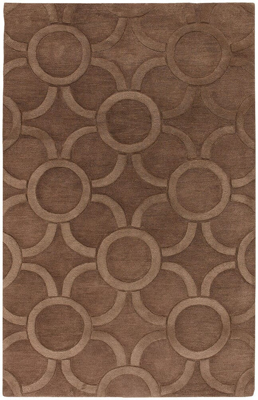 Chandra Antara ant-157 Brown Damask Area Rug