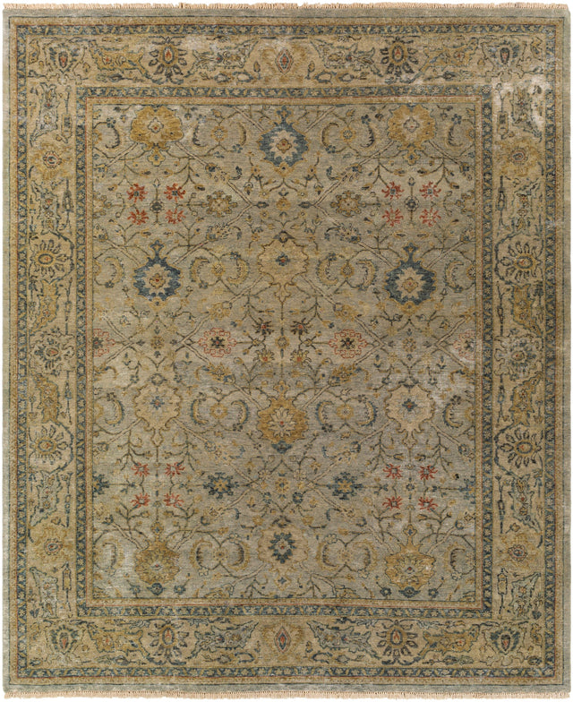 Surya Anatolia Any-2300 Dark Green, Olive, Khaki, Burnt Orange Rugs.