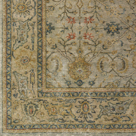 Surya Anatolia Any-2300 Dark Green, Olive, Khaki, Burnt Orange Rugs.