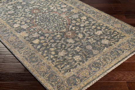 Surya Anatolia Any-2303 Charcoal, Olive, Khaki, Mauve Rugs.