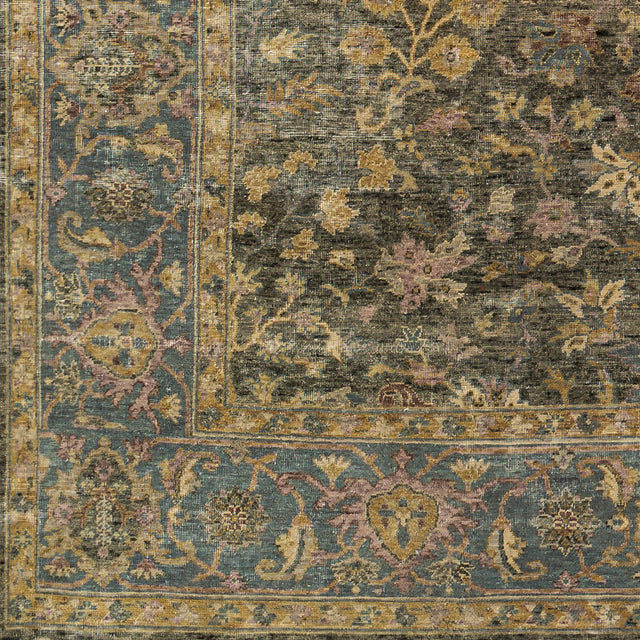 Surya Anatolia Any-2303 Charcoal, Olive, Khaki, Mauve Rugs.