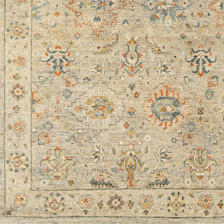 Surya Anatolia Any-2305 Dark Blue, Burnt Orange, Taupe, Dark Brown Rugs.
