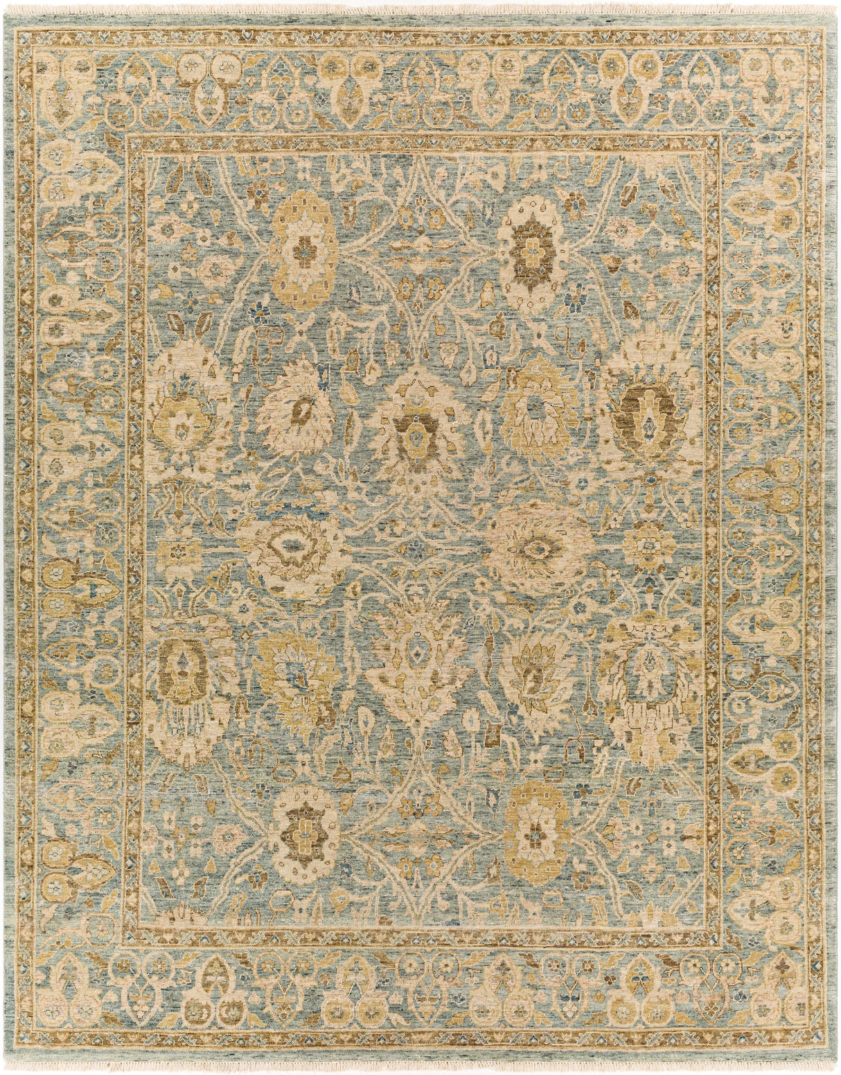 Surya Anatolia Any-2307 Sage, Dark Brown, Tan, Beige Rugs.