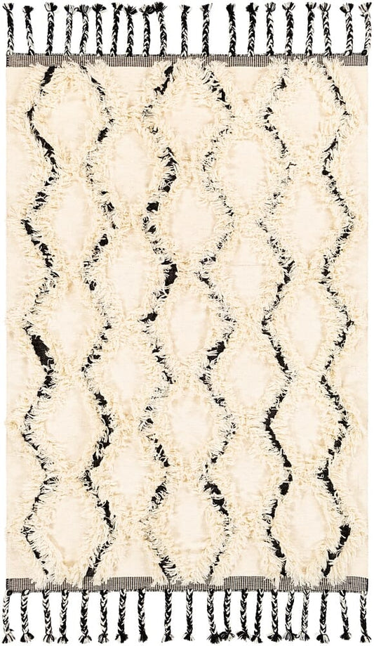 Surya Apache Apa-2300 Cream, Black Moroccan Area Rug