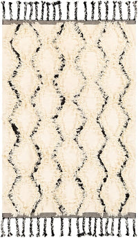 Surya Apache Apa-2300 Cream, Black Moroccan Area Rug