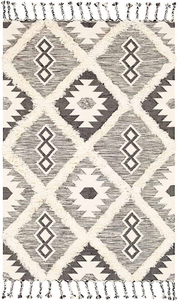 Surya Apache Apa-2303 Black, Cream Southwestern Area Rug