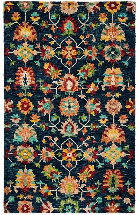 Safavieh Aspen Apn510N Navy / Red Area Rug