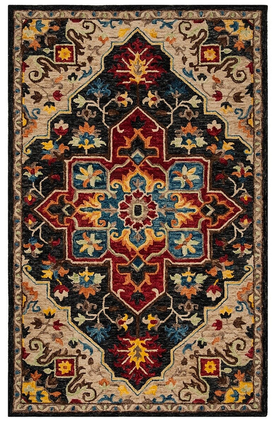 Safavieh Aspen Apn511H Charcoal / Cream Area Rug