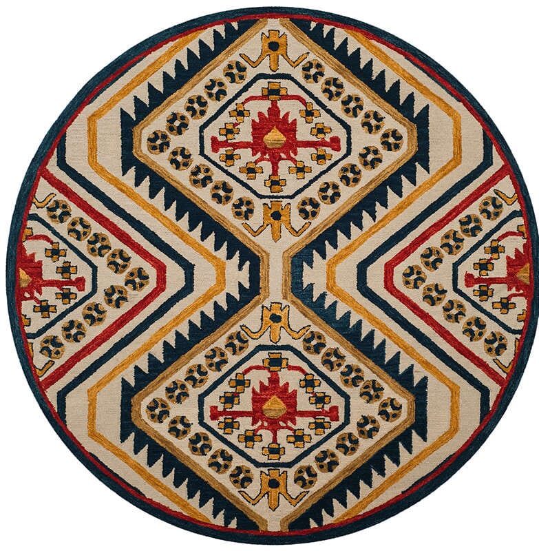 Safavieh Aspen Apn701A Ivory / Multi Southwestern Area Rug