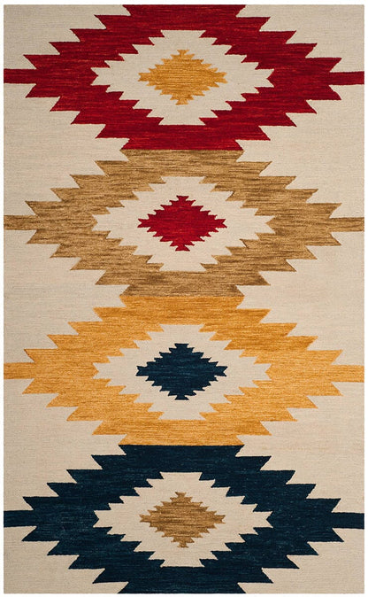 Safavieh Aspen Apn704A Ivory / Multi Southwestern Area Rug