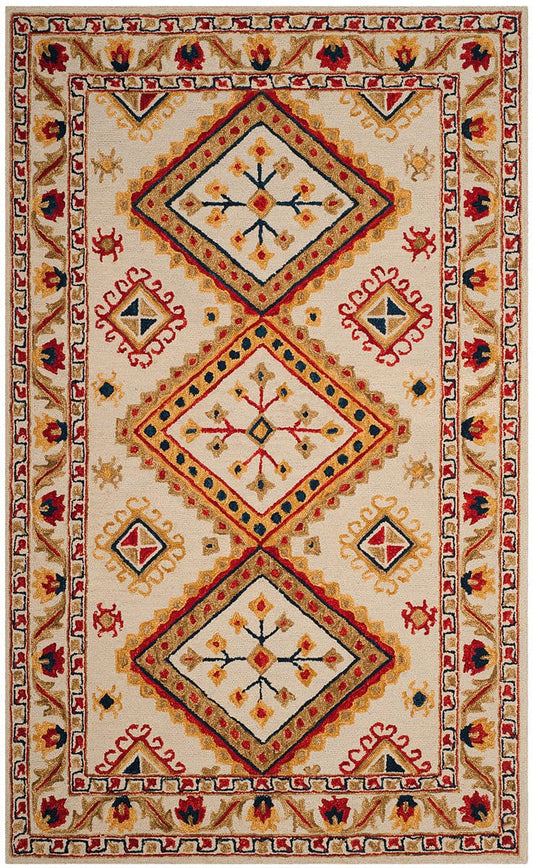 Safavieh Aspen Apn706A Ivory / Multi Southwestern Area Rug