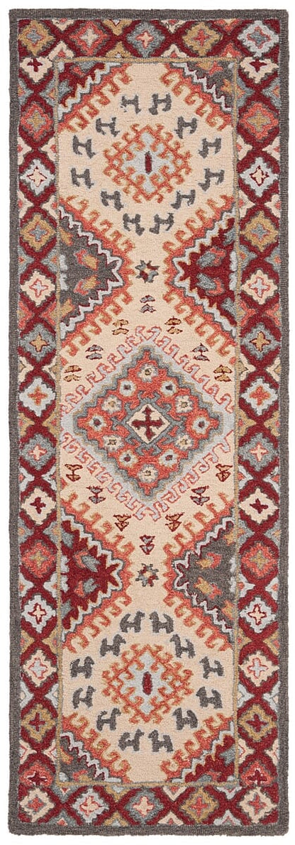 Safavieh Aspen Apn801Q Red / Ivory Southwestern Area Rug