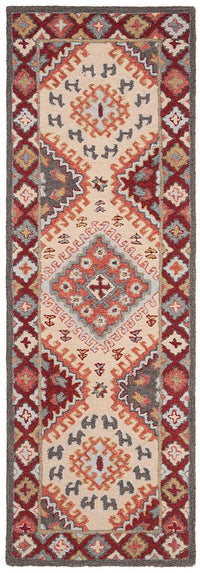 Safavieh Aspen Apn801Q Red / Ivory Southwestern Area Rug