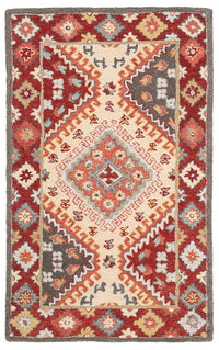 Safavieh Aspen Apn801Q Red / Ivory Southwestern Area Rug