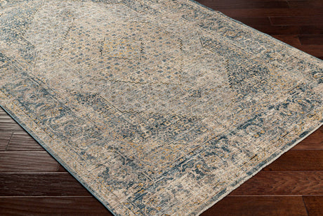 Surya Aspendos Aps-2300 Denim, Navy, Aqua, Light Gray Rugs.