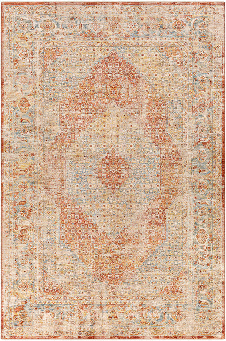 Surya Aspendos Aps-2301 Clay, Rust, Dark Red, Rose Rugs.