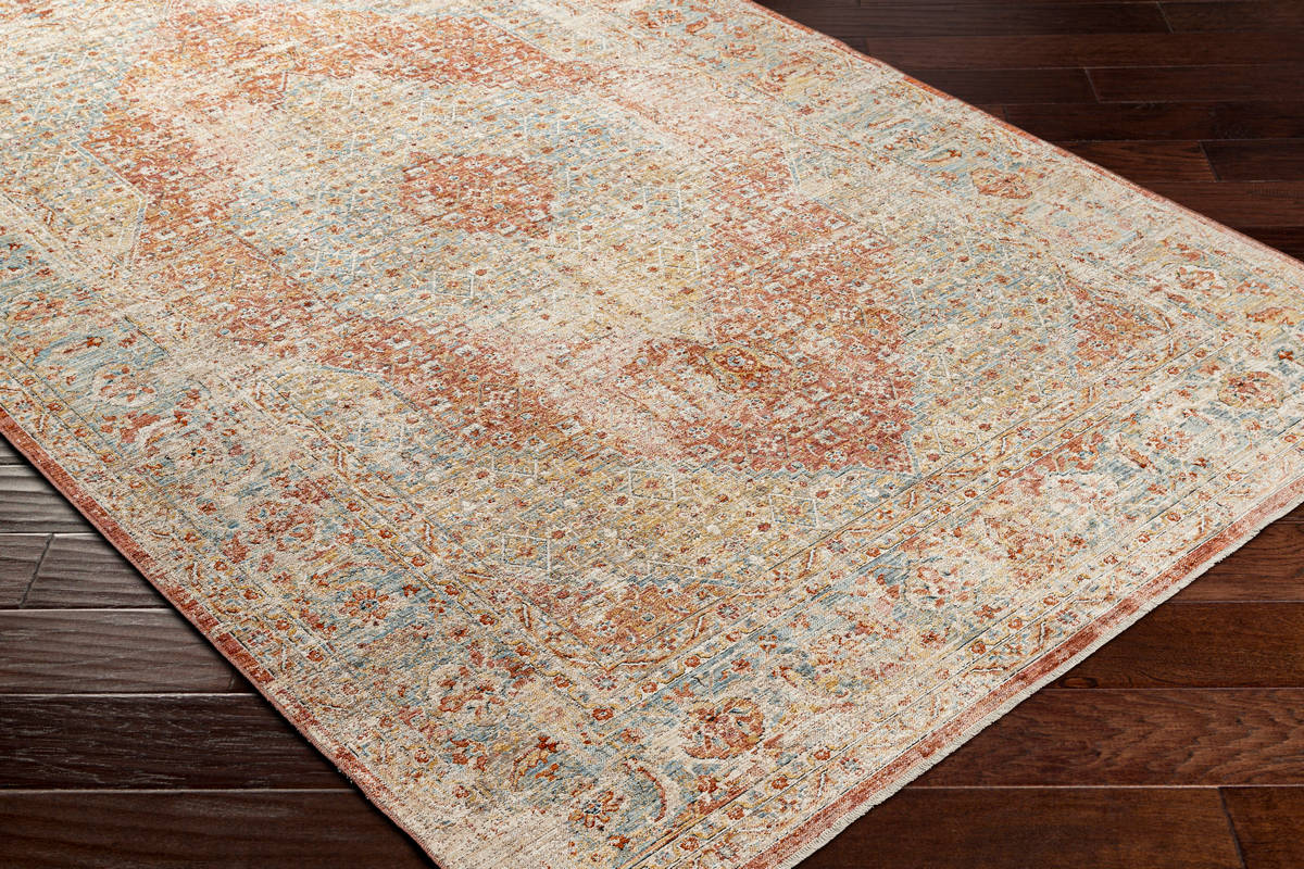 Surya Aspendos Aps-2301 Clay, Rust, Dark Red, Rose Rugs.
