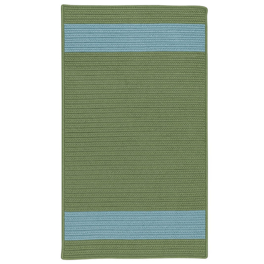 Colonial Mills Aurora Ar25 Moss Blue Striped Area Rug