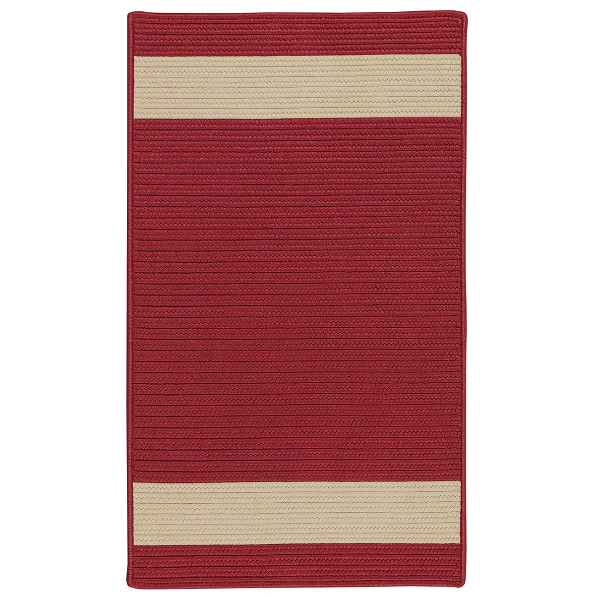 Colonial Mills Aurora Ar55 Red Sand Striped Area Rug