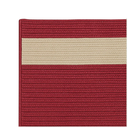 Colonial Mills Aurora Ar55 Red Sand Striped Area Rug