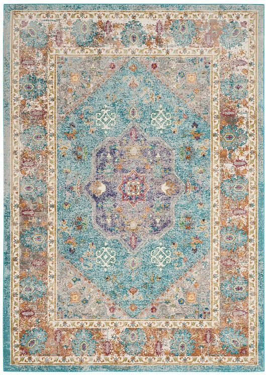 Safavieh Aria Ara100B Blue / Creme Vintage / Distressed Area Rug