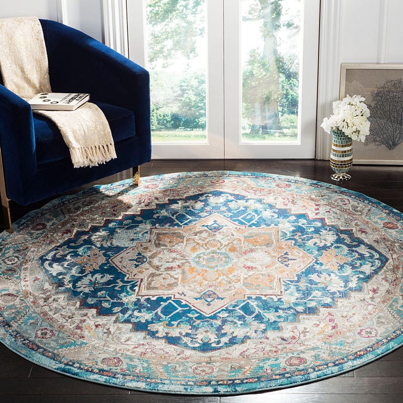 Safavieh Aria Ara119B Blue / Beige Vintage / Distressed Area Rug