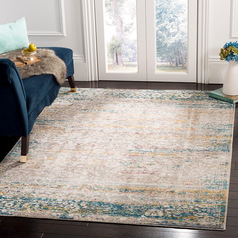 Safavieh Aria Ara156C Cream / Blue Vintage / Distressed Area Rug