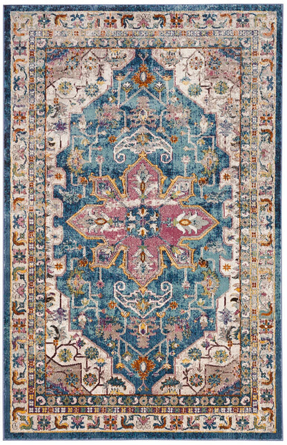 Safavieh Aria Ara160B Blue / Creme Vintage / Distressed Area Rug