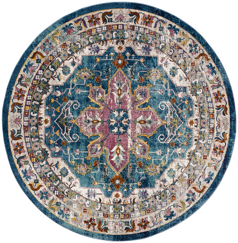 Safavieh Aria Ara160B Blue / Creme Vintage / Distressed Area Rug