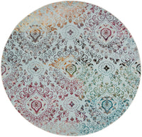 Safavieh Aria Ara172B Blue / Multi Damask Area Rug