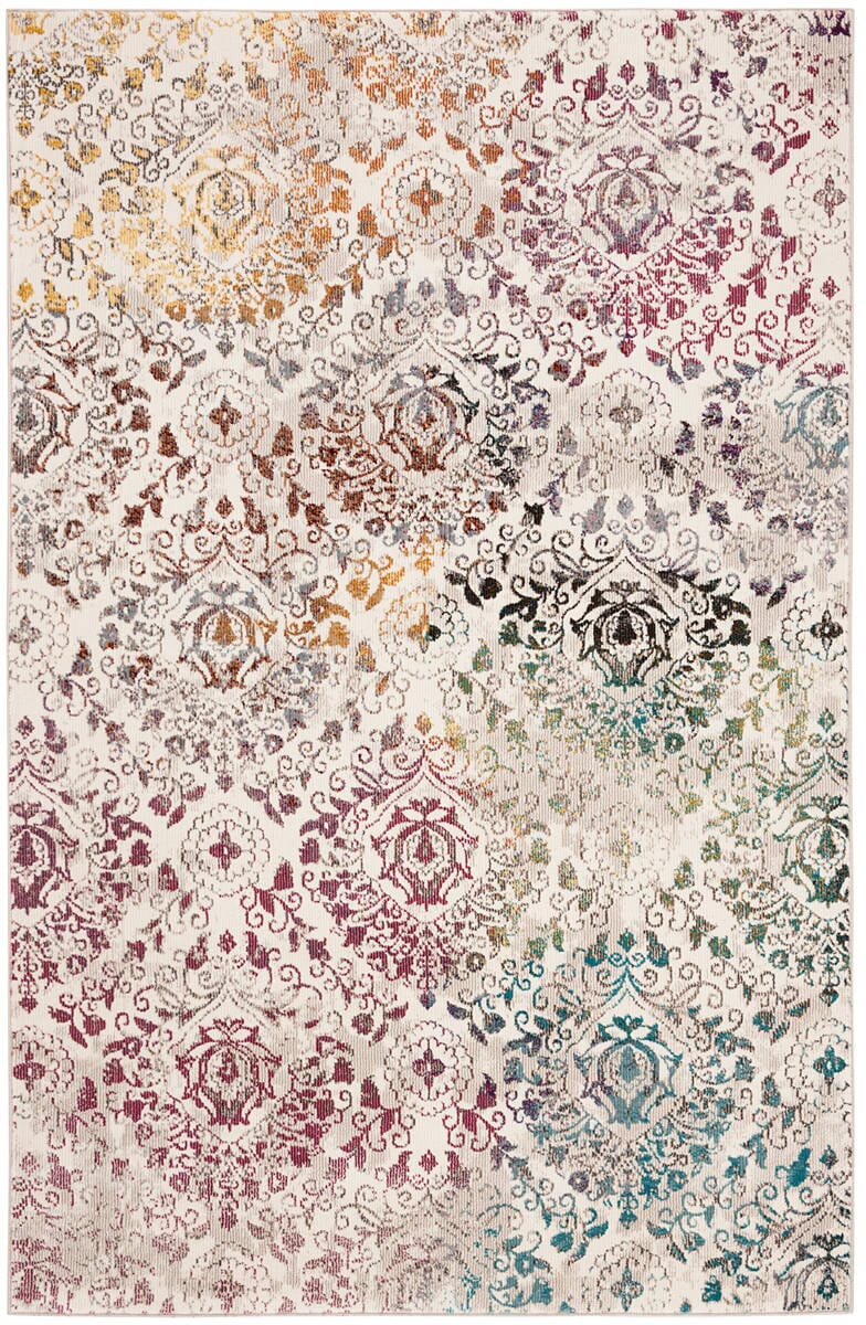 Safavieh Aria Ara172C Cream / Multi Damask Area Rug