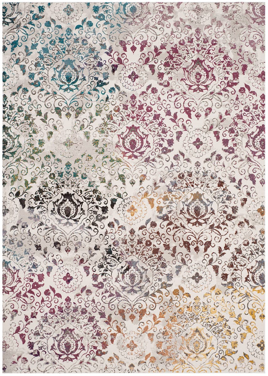 Safavieh Aria Ara172C Cream / Multi Damask Area Rug