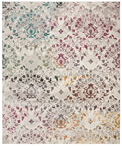 Safavieh Aria Ara172C Cream / Multi Damask Area Rug